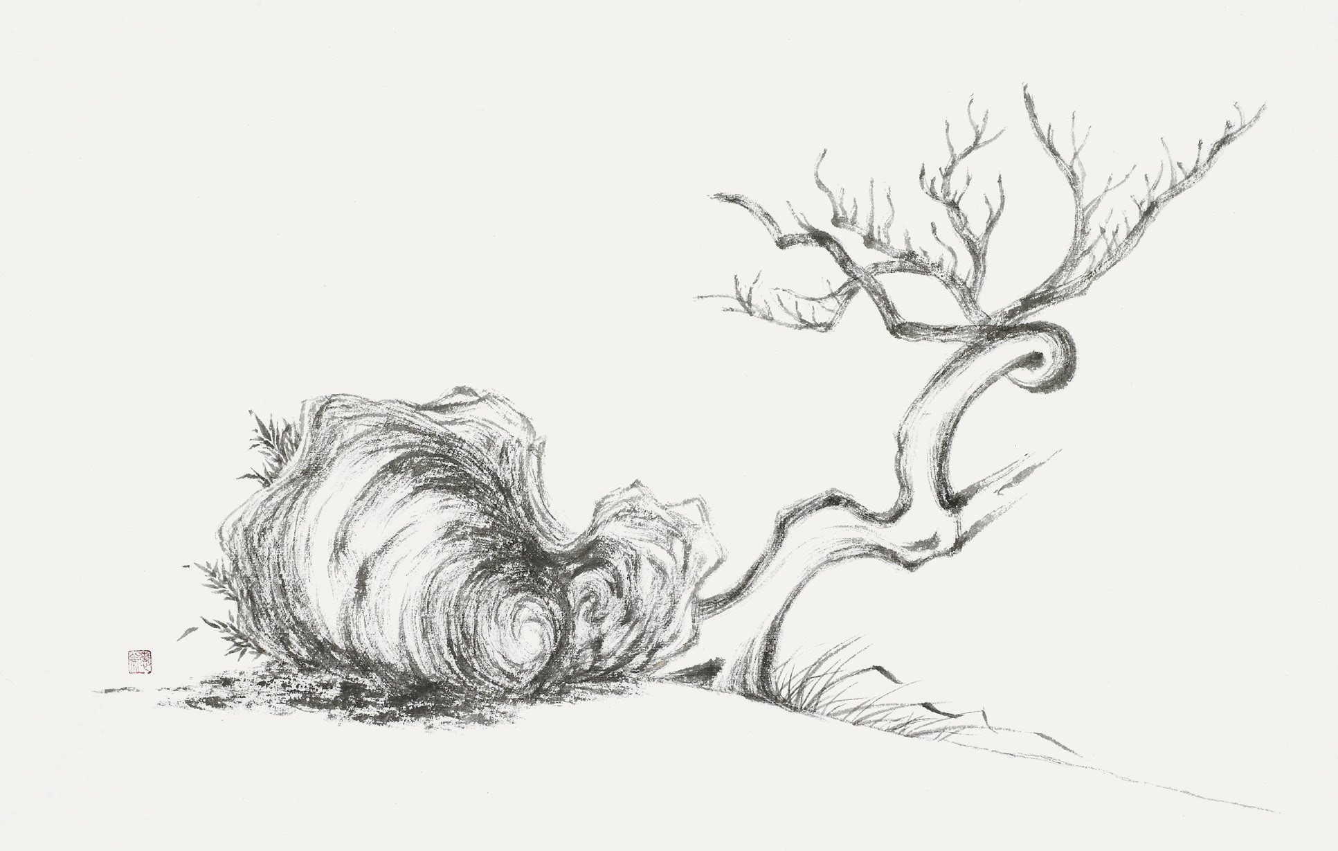 이혜미 倣 蘇軾 木石圖 52×32cm.jpg