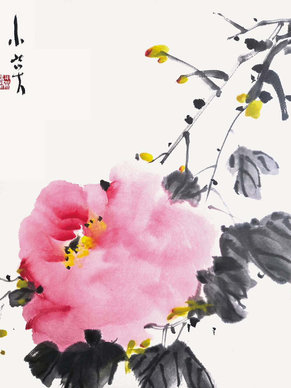 柳小英-牧丹 모란 45×60·文人畵.jpg
